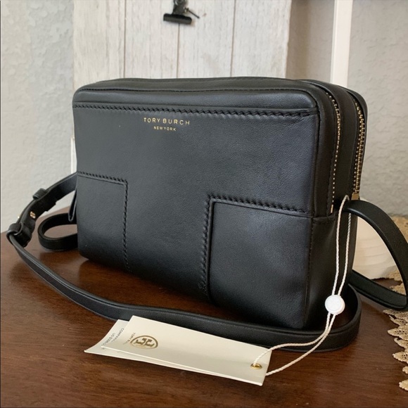 New Tory Burch 🖤 black T. double zipper - Picture 16 of 16